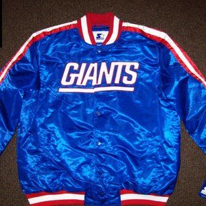 NEW YORK GIANTS STARTER Snap Down Jacket 4X